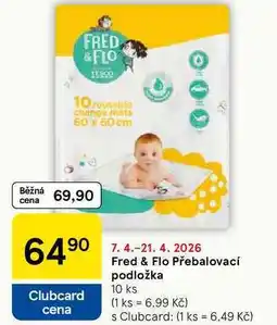 Tesco Fred & Flo Přebalovací podložka, 10 ks nabídka