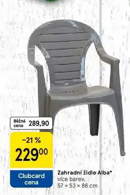 Tesco Zahradní židle Alba, více barev. 57 × × 57 × 53 × 86 cm nabídka