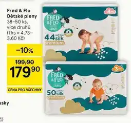 Tesco Fred & Flo Dětské pleny, 38-50 ks, více druhů nabídka