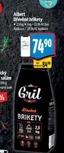 Albert Albert Dřevěné brikety nabídka