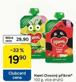 Tesco Hami Ovocný příkrm, 100 g, více druhů nabídka
