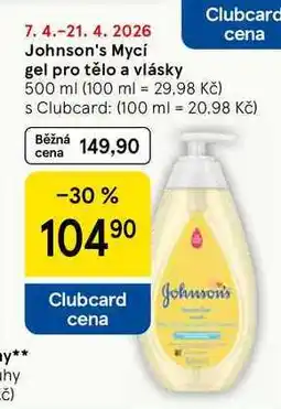 Tesco Johnson's Mycí gel pro tělo a vlásky nabídka