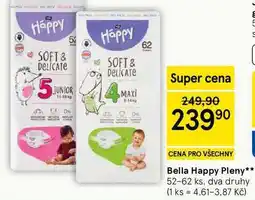 Tesco Bella Happy Pleny, 52-62 ks, dva druhy nabídka