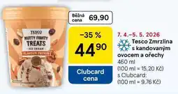 Tesco Tesco Zmrzlina s kandovaným ovocem a ořechy nabídka