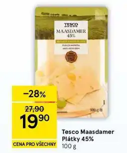 Tesco Tesco Maasdamer Plátky 45% nabídka