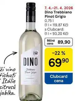 Tesco Dino Trebbiano Pinot Grigio nabídka