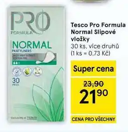Tesco Tesco Pro Formula Normal Slipové vložky, 30 ks, více druhů nabídka