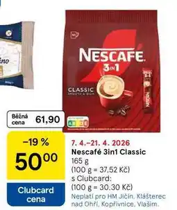 Tesco Nescafé 3in1 Classic nabídka