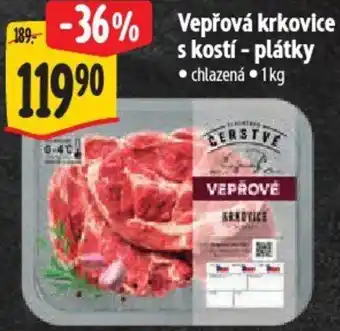 Albert Vepřová krkovice s kostí - plátky nabídka