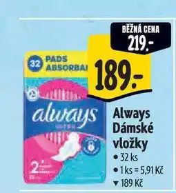 Albert Always Dámské vložky 32 ks nabídka