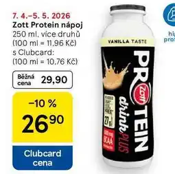 Tesco Zott Protein nápoj, 250 ml, více druhů nabídka