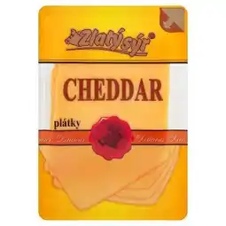 Tesco Zlatý Sýr Cheddar 50% plátky nabídka
