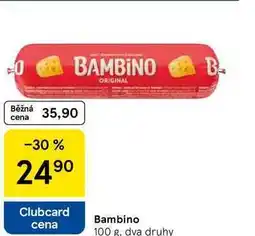 Tesco Bambino, 100 g, dva druhy nabídka