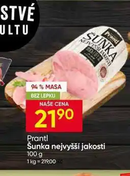 Hruška Šunka nejvyšší jakosti nabídka
