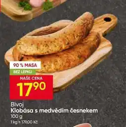 Hruška Bivoj Klobása s medvědím česnekem nabídka