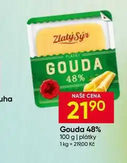 Hruška Zlatý Sýr Gouda 48% 100 g plátky nabídka