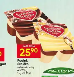 Hruška Zott Srdíčko Lahodný puding 2 x 125g, vybrané druhy nabídka