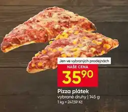 Hruška Pizza plátek vybrané druhy nabídka