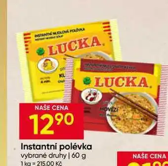 Hruška LUCKA Instantní polévka vybrané druhy nabídka