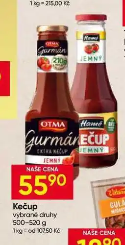 Hruška Otma kečup 500g, vybrané druhy nabídka