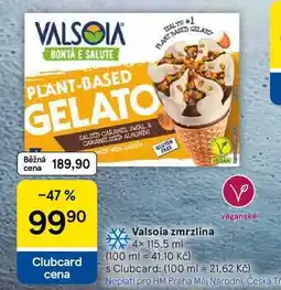 Tesco Valsoia zmrzlina nabídka