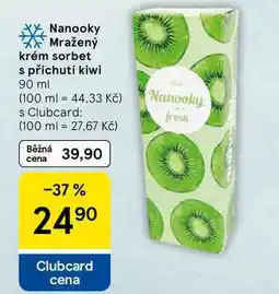 Tesco Nanooky Mražený krém sorbet s příchutí kiwi nabídka