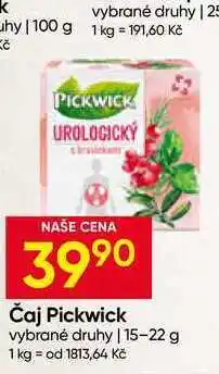 Hruška Pickwick čaj, vybrané druhy nabídka