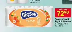 Hruška Big Soft toaletní papír 2-vrstvý 8+2rolí nabídka