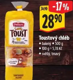 Albert Toustový chléb nabídka