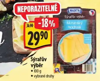 Albert Madeta Sýrařův výběr nabídka