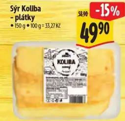 Albert Sýr Koliba - plátky nabídka