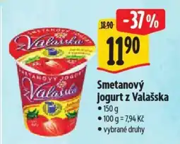 Albert Smetanový jogurt z Valašska nabídka