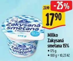 Albert Milko Zakysaná smetana 15% nabídka