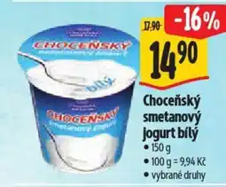 Albert Choceňský smetanový jogurt bílý nabídka