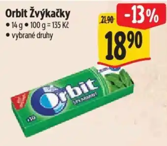 Albert Orbit žvýkačky nabídka