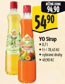 Albert YO Sirup nabídka