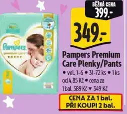 Albert Pampers Premium Care Plenky/Pants nabídka