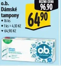 Albert O.b. Dámské tampony nabídka