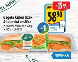 Albert Bageta Kuřecí řízek & tatarská omáčka nabídka