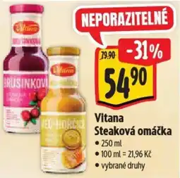 Albert Vitana Steaková omáčka nabídka