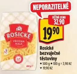 Albert Rosické bezvaječné těstoviny nabídka