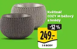 Albert Květináč COZY M béžový a hnědý nabídka