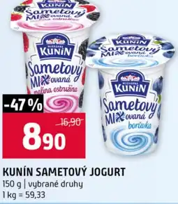 Terno Kunín sametový jogurt nabídka