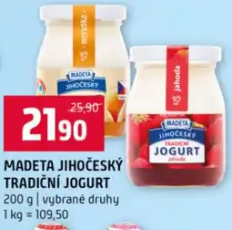 Terno Madeta jihočeský tradiční jogurt nabídka