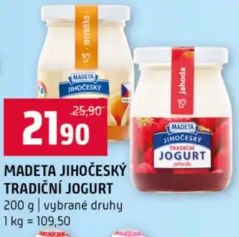 Terno Madeta jihočeský tradiční jogurt nabídka