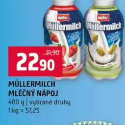 Terno Müllermilch mléčný nápoj nabídka