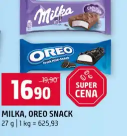 Terno Milka, oreo snack nabídka