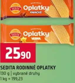Terno Sedita rodinné oplatky nabídka