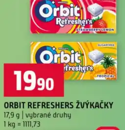 Terno Orbit refreshers žvýkačky nabídka