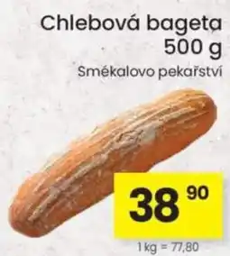 Kubík potraviny Chlebová bageta nabídka